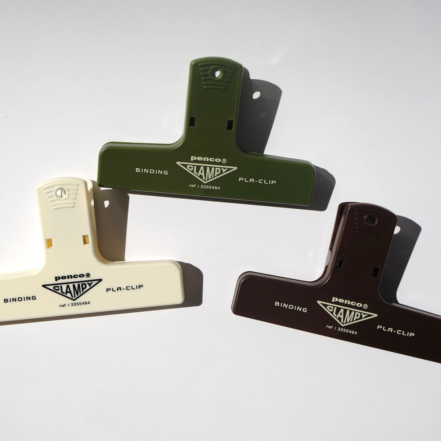 Pentel Penco Clampy Clip Ivory Green Brown