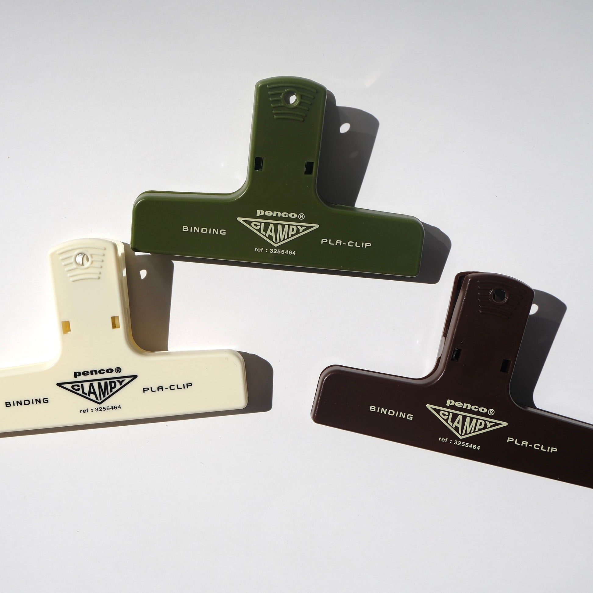 Pentel Penco Clampy Clip Ivory Green Brown