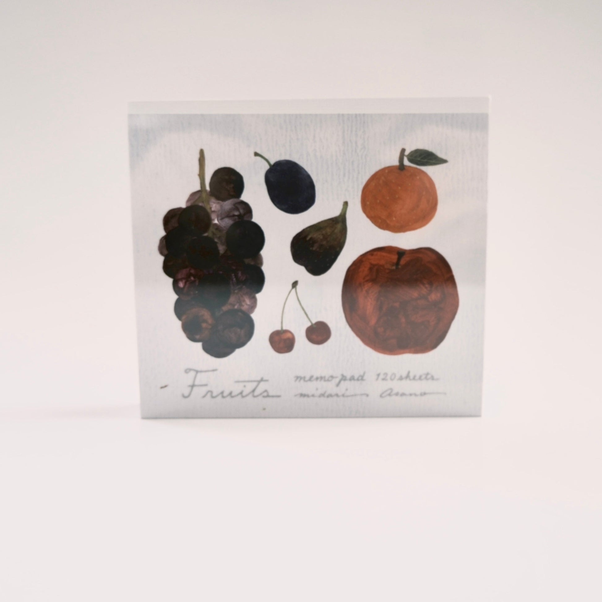 asano midori fruit memo block design illustration 