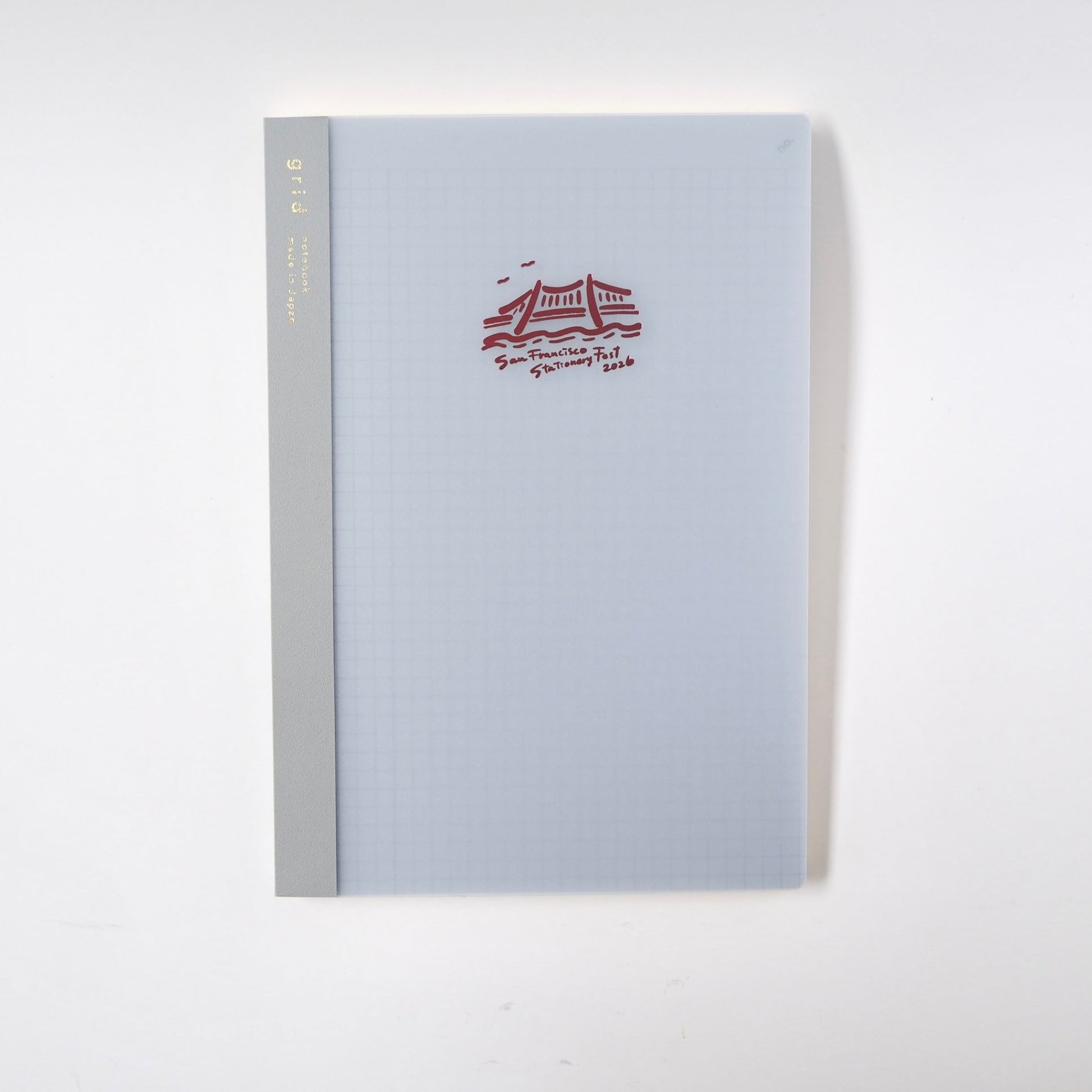 Blue grid notebook with SF Stationery Fest Exclusive Design