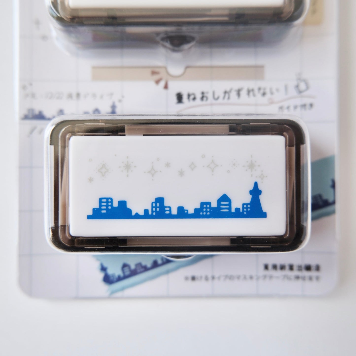 stamp design closup city of starbursts