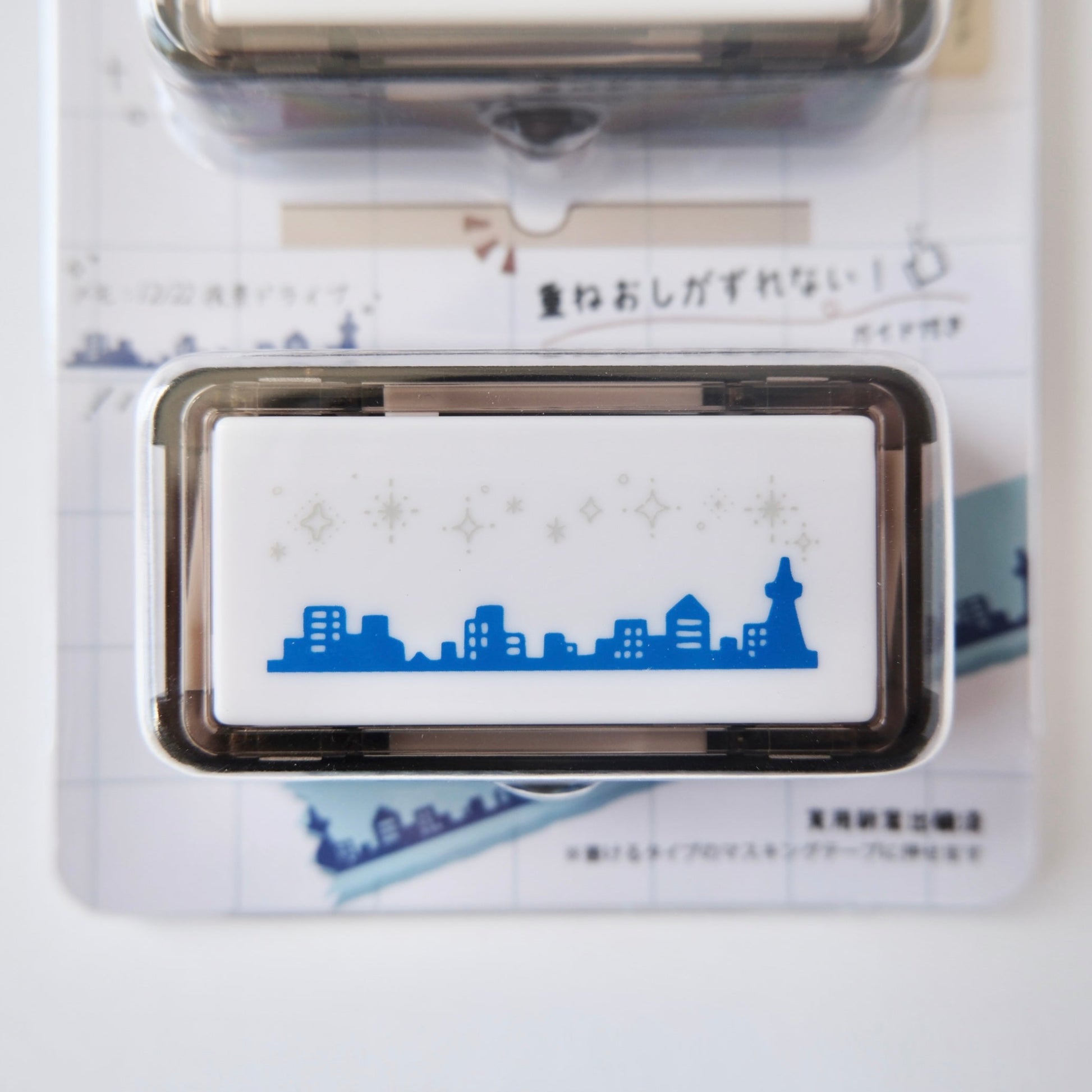 stamp design closup city of starbursts