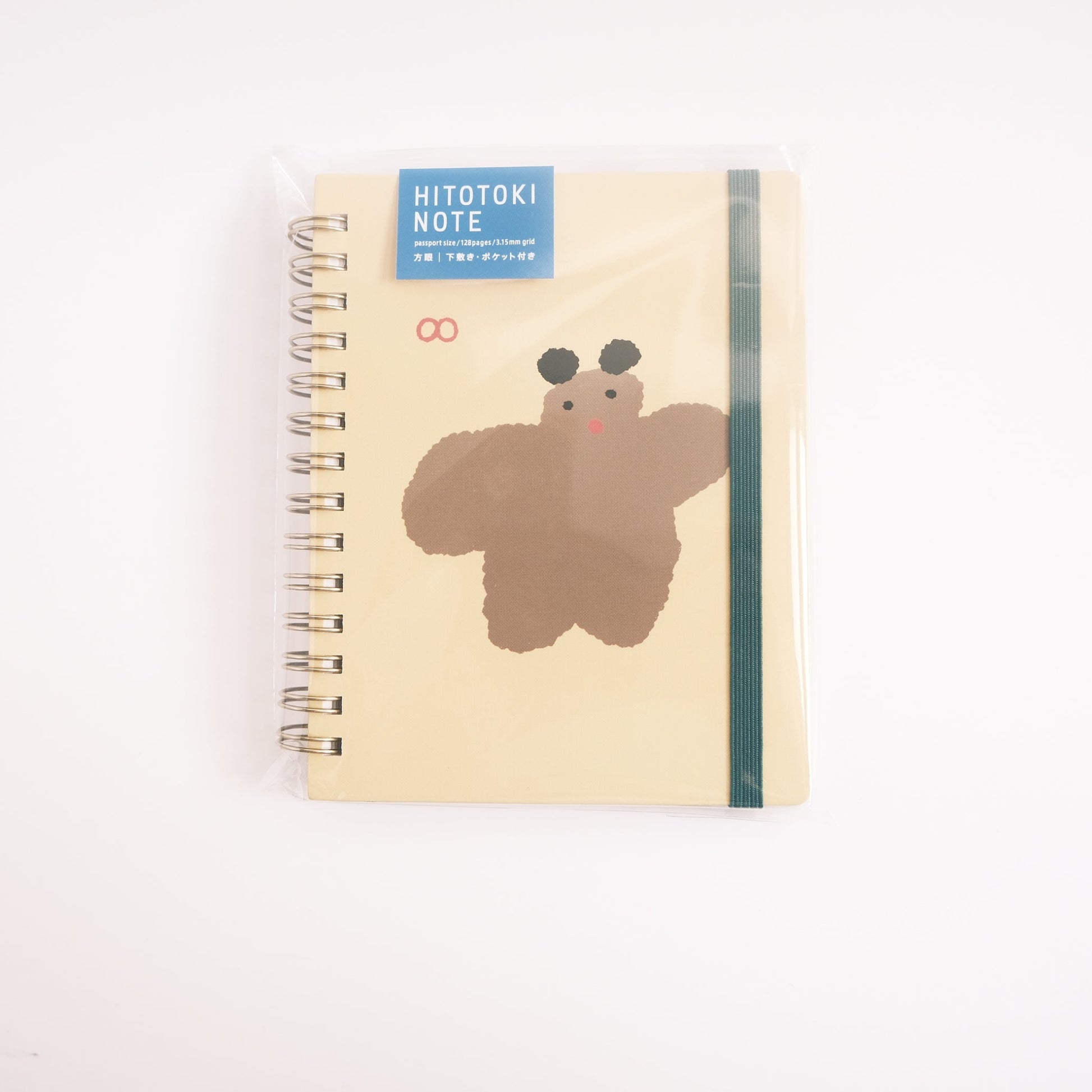 kingjim hitotoki note ring notebook passport size doll design 
