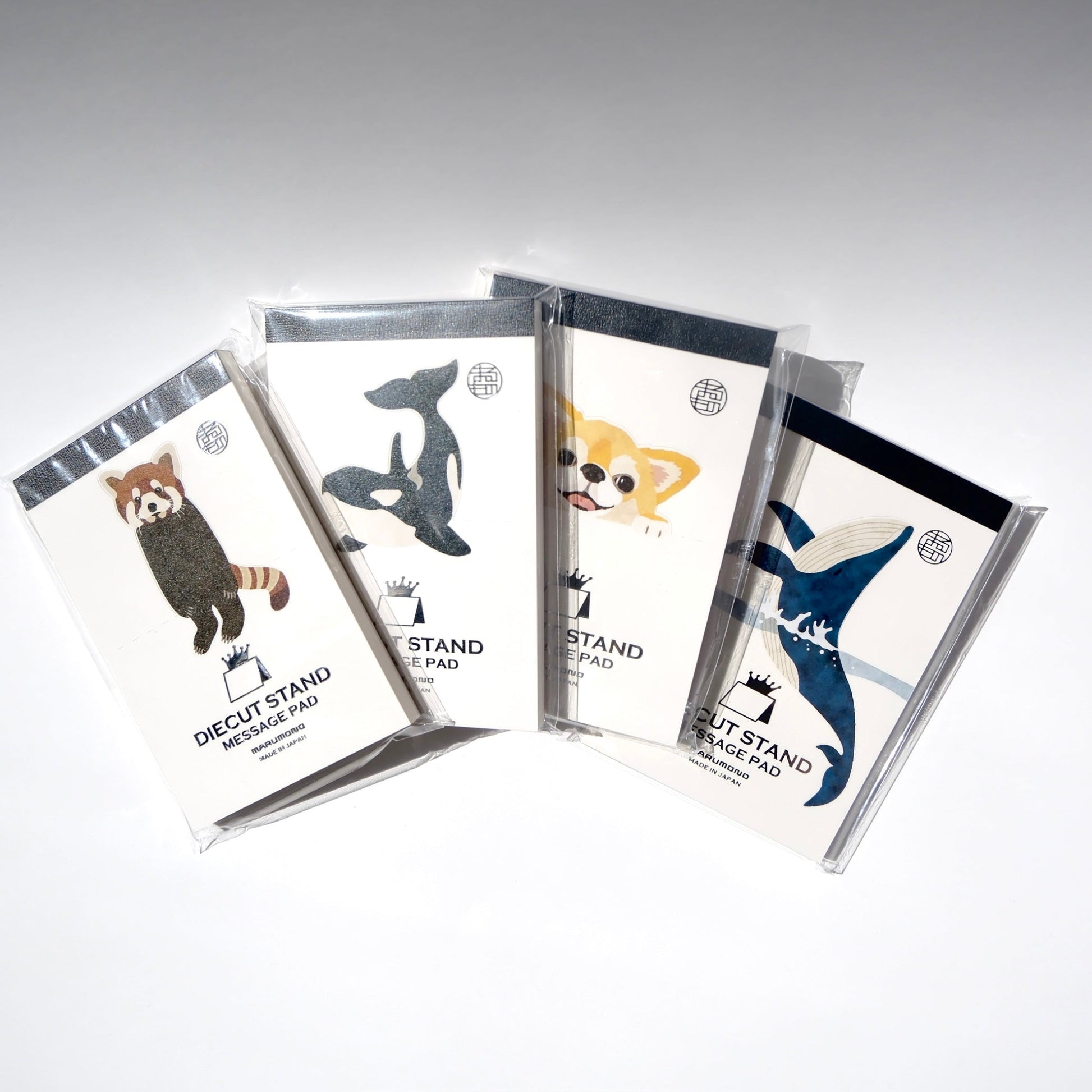 marumo print diecut stand message pad