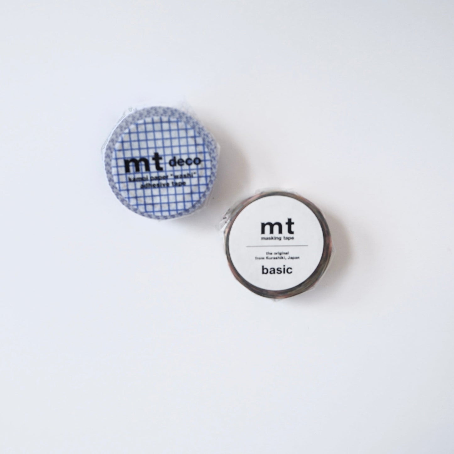 two MT Deco masking tape - flat lay shot