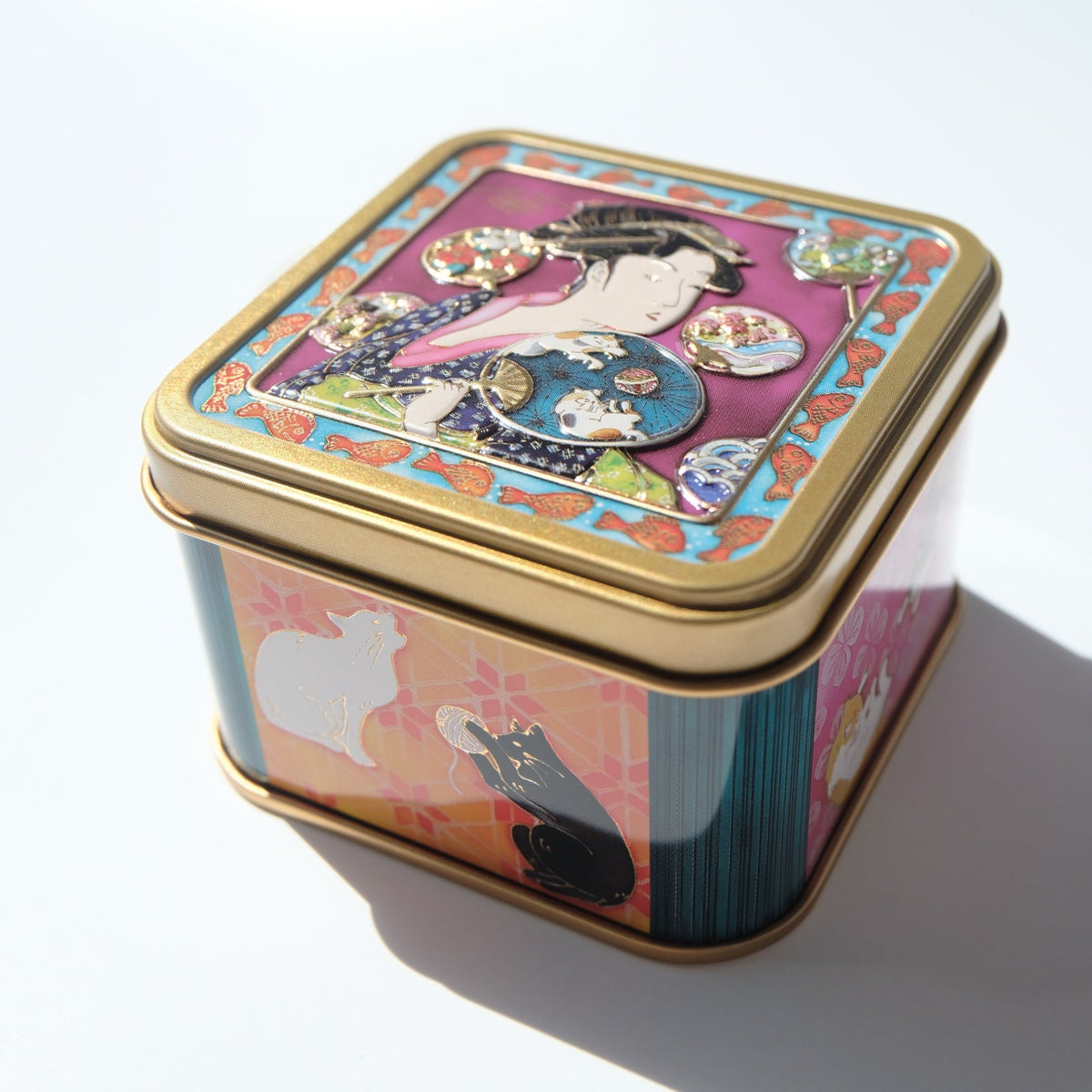 oedo neko kan tin outer box 